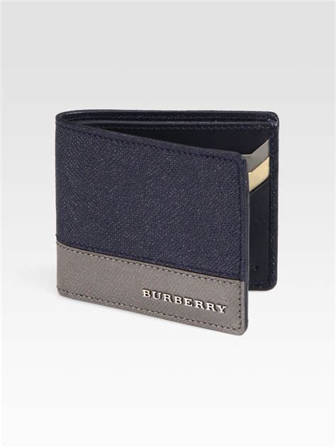 portafoglio blu burberry|Men’s Designer Wallets .